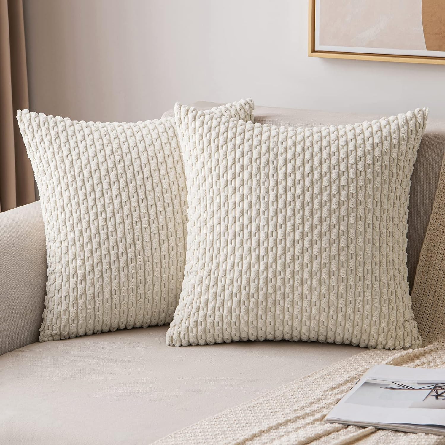 Sarung bantal lempar bergaris  - Pillow Insert 18X18 ulasan dan harga